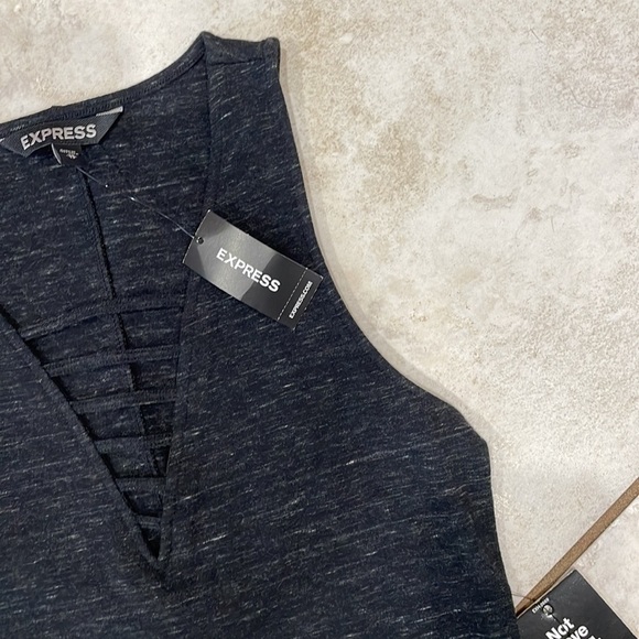 NWT! Express Caged Strappy Bodycon Dress XS - Picture 4 of 7